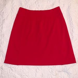 Banana Republic A-Line skirt in bright red.